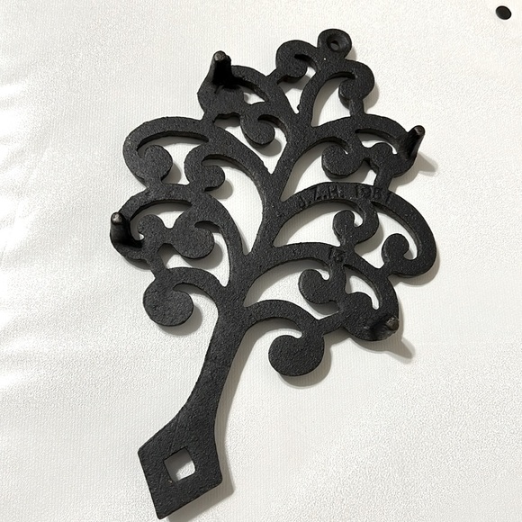 1951 Vintage JZH “Family Tree” - Cast Iron Trivet Decorative Wall Hanging - Picture 7 of 10